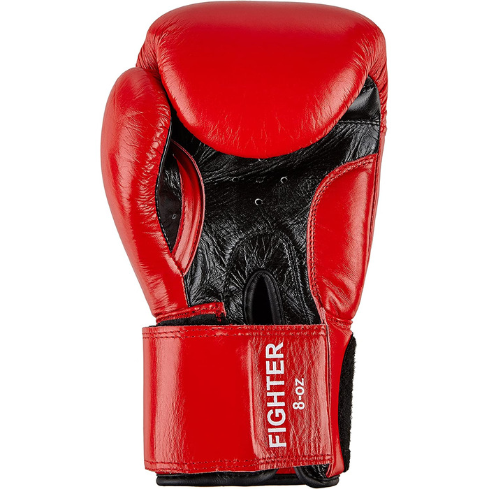 Боксерські рукавички Benlee зі шкіри Fighter Red / Black 18 унцій