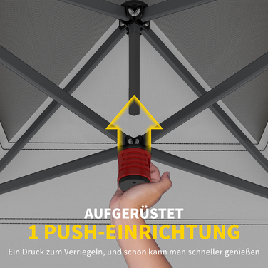 Павільйон приблизно 4x4 м, водонепроникний, стабільний, зимостійкий, швидкозводний, з функцією миттєвого закриття, захист від сонця SPF 50+