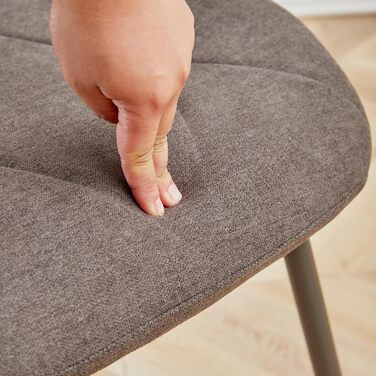 Набір обіднього столу та стільців GrandCA HOME: круглий стіл 100 см + 4 сучасні стільці з льону, сіро-темний колір (мрамор + чорний)