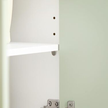 Підставка під раковину SoBuy 60 см, шафка для ванної кімнати з регульованою полицею, меблі для ванної кімнати, тумба під раковину 60x30x60 см, BZR139-GR