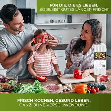 Вакууматор для продуктів BACHWERKE з шириною шва 32 см, вакуумний пакувальник з запасним різаком, рулоном плівки та 10 пакетами XXL