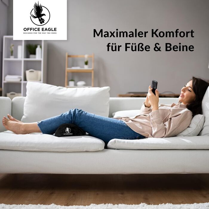 Підніжка під стіл, 43x25x18 см, чорна