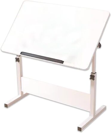 Регульований стіл для малювання та дизайну, білий, 40x60 см