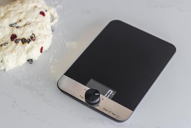 Кухонні ваги KitchenAid, скляна платформа, для сухих та вологих інгредієнтів, до 5000 г, чорний колір