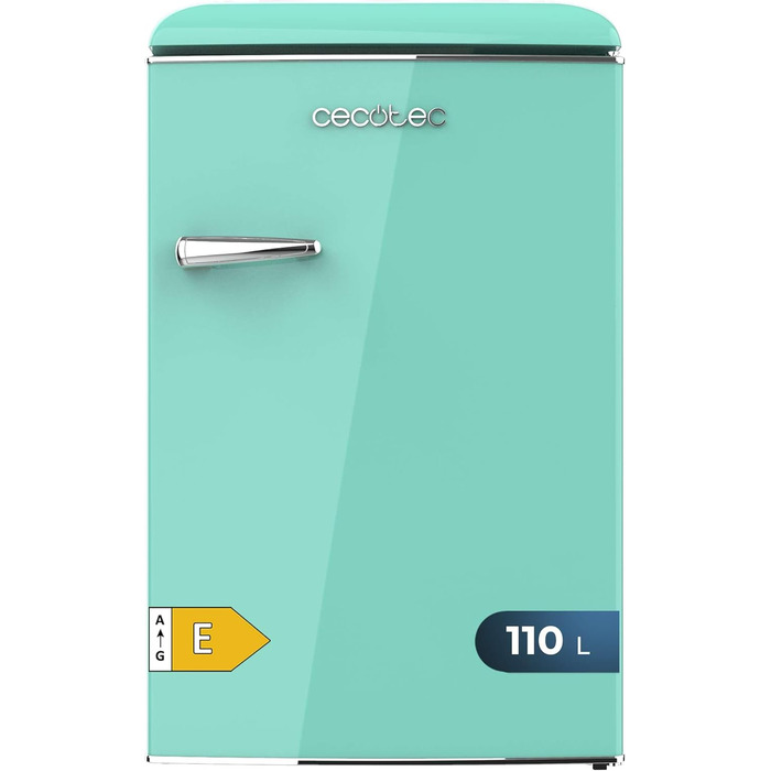 Міні-холодильник Cecotec Bolero CoolMarket TT Origin 45: зелений, 110 л, 1 дверцята, ретро-дизайн