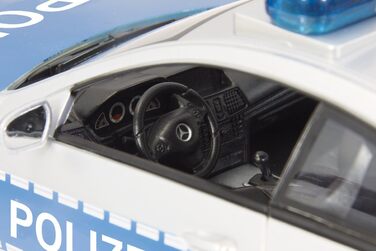 Модель Mercedes-Benz E350 Coupe Polizei 1:16 JAMARA 410023, 2.4GHz, срібно-синій – поліцейська сирена, сигналізація, світлові ефекти
