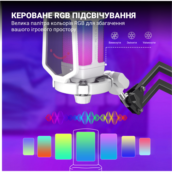 Мікрофон Fifine Q6TW White