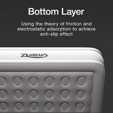 Надувний матрац Zearna для 2 осіб з електричним насосом, 203x152x46 см