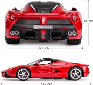 Радіокерований автомобіль Rastar Ferrari LaFerrari 1/14, червоний - іграшка для хлопчиків та дітей