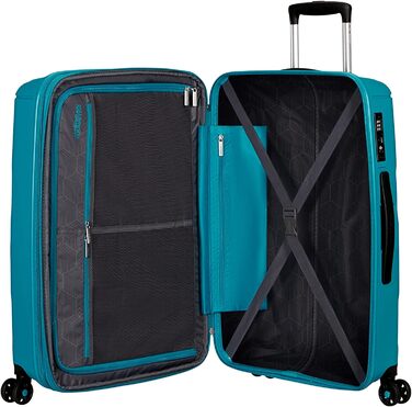 Валіза та візки American Tourister Sunside, M (67,5 см - 72,5/83,5 л) бірюзовий (повністю бірюзовий)