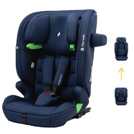 Дитяче автокрісло Osann Flux Isofix, i-Size від 76 до 150 см, зростаюче дитяче автокрісло Isofix - сірий меланж (I-Size Navy Melange)