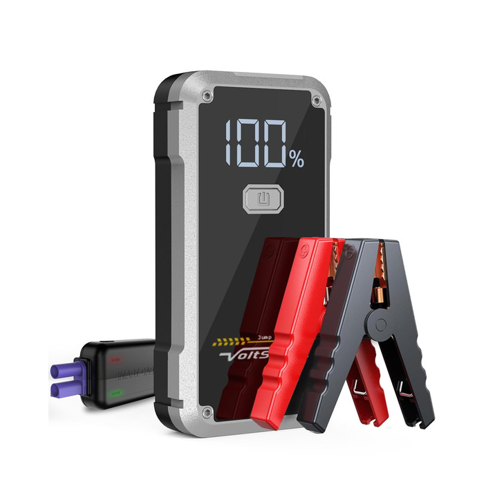 Powerbank Starthilfe VoltSurge 5000A: Зарядний пристрій для автомобіля, пусковий запуск, 5000A, 12V, для бензинових (7.0L) та дизельних (5.5L) двигунів, з LED-ліхтариком