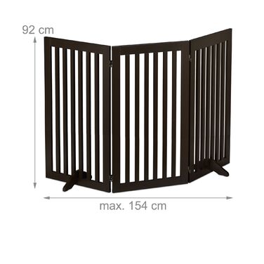 Захисний бар'єр Relaxdays коричневого кольору, 92 см