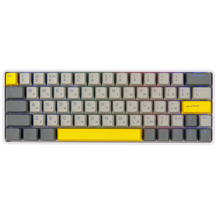 Клавіатура механічна бездротова EPOMAKER EP64 Mulan White (EP64-W-M)