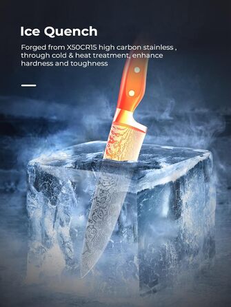 Набір ножів Amegat 14 предметів: кухонний набір з самозаточуванням, нержавіюча сталь, з ергономічними ручками