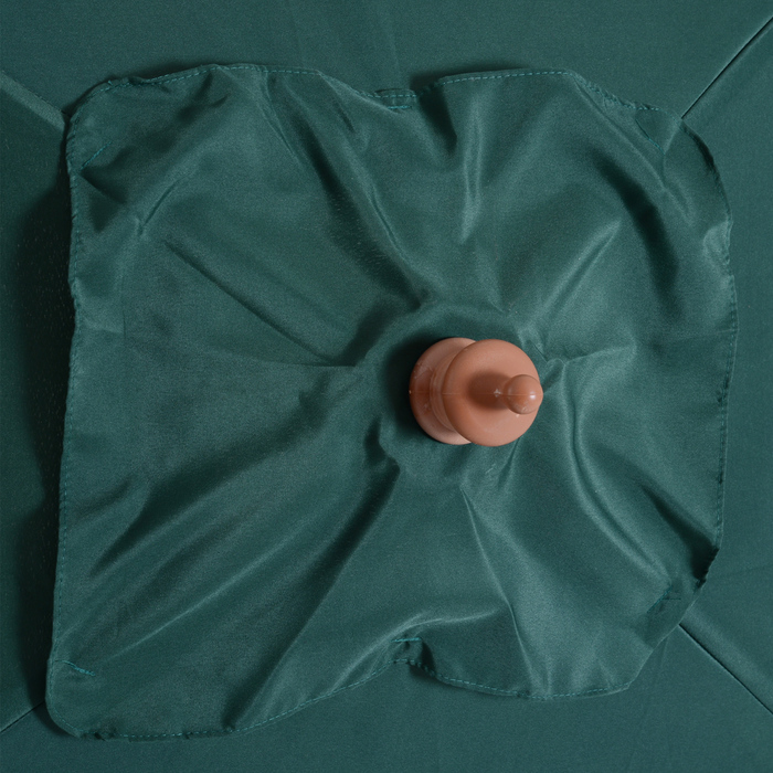 Сонячний парасоль 200 x 150 x 235 см. Згинальний садовий парасоль з 3-ступеневим регулюванням висоти, прямокутний, пляжний парасоль, водовідштовхуючий та захищає від ультрафіолету, підходить для пляжу, балкону, тераси, саду. Колір: зелений.