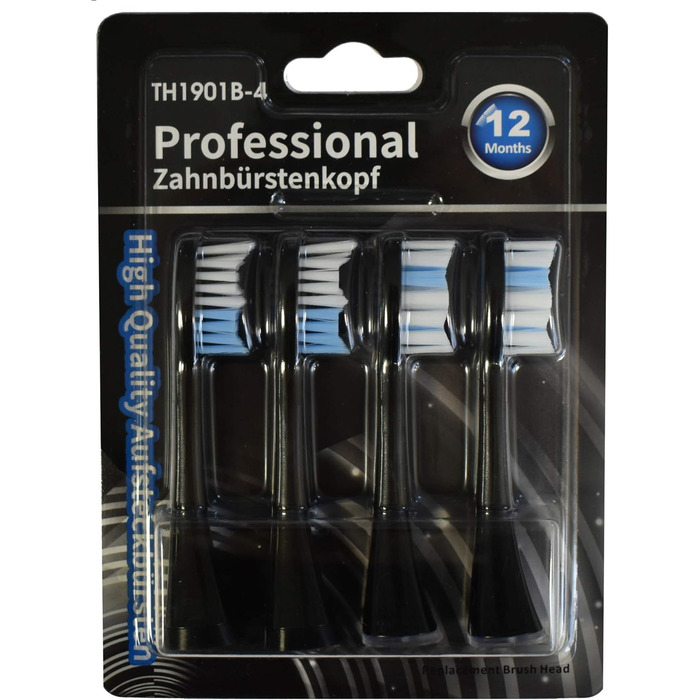 Електрична зубна щітка Tristan Auron – 55 000 вібрацій, 5 режимів, 60 днів роботи від акумулятора, компактна та тиха, з 2 насадками, для делікатного очищення зубів (червона) (Z - Bürstenköpfe)