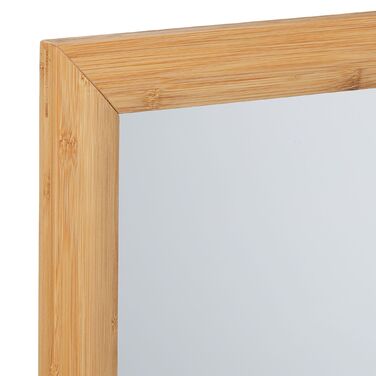 Дзеркало для стіни Relaxdays з бамбуковим обрамленням