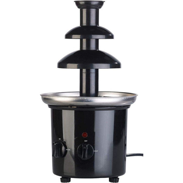 Шоколадний фонтан Rosenstein & Söhne з 2 рівнями, 275 Вт - для дому, шоколадне фондю