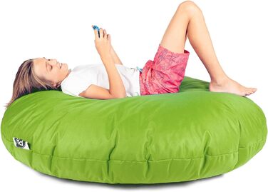 В 1 Функція Beanbag Seat Cushion Bean Bag - Kiwi - діаметр 100 см у 25 кольорах та 3 різних кольорах Розміри - повністю заповнені, 2