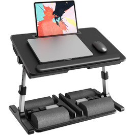 Стіл для ноутбука PUTORSEN - регульована висота та кут нахилу, 58 x 37 см, чорний