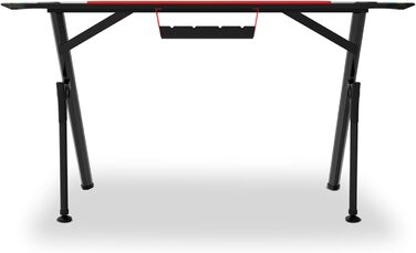 Ігровий стіл DRIFT GAMING з карбоновою поверхнею, RGB підсвіткою, підстаканниками та тримачем для навушників, чорний (DRDZ175RGB)