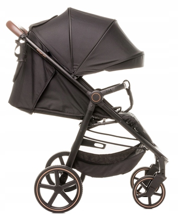 Дитячий візок-прогулянка 4Baby Stinger PRO, гелеві колеса, алюмінієва рама, до 22 кг, Black