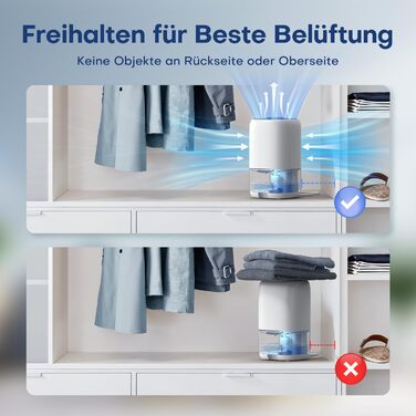 Електричний осушувач повітря 1000 мл з LED-підсвіткою, компактний, тихий та ефективний для дому, ідеальний для ванної кімнати та шафи