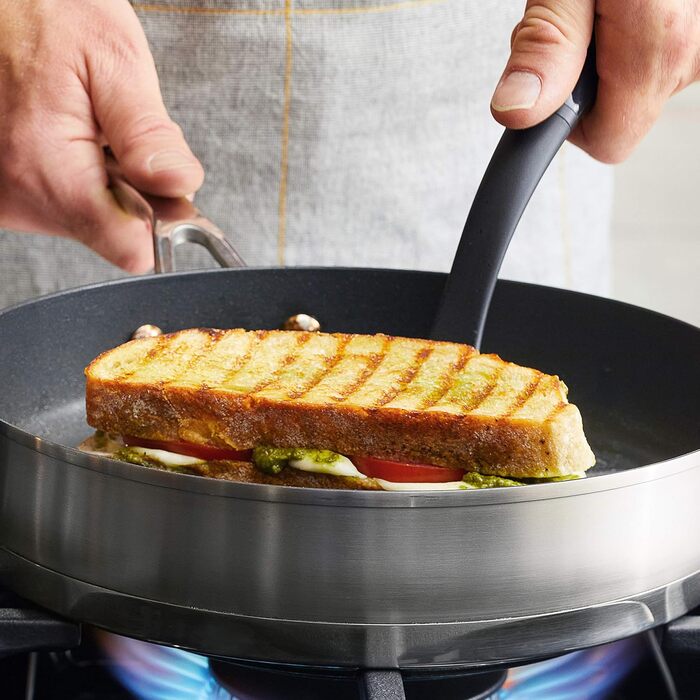 Сковорода-гриль KitchenAid 71012 з тришаровим дном, антипригарне покриття, 26 см (10.25 дюймів)