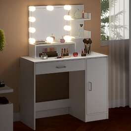 Туалетний столик Jocelyn White 140х90х40см LED