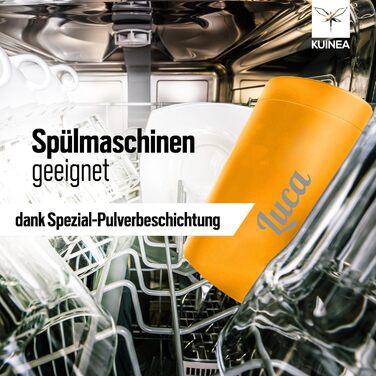 Термокружка з гравіюванням, 350 мл, чорна (з можливістю персоналізації), не протікає
