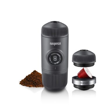 WACACO Nanopresso: портативна кавомашина для еспресо, сумісна з Nespresso® та змеленим кави, для подорожей та кемпінгу