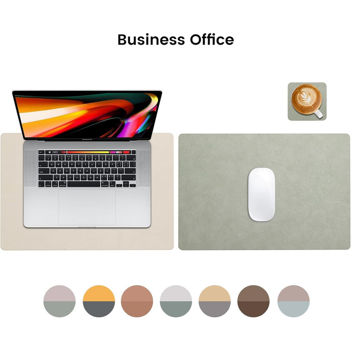 Набір серветок YIHELU 6 шт. з штучної шкіри, вологостійкі, неслизькі, легко миються, для кухні та їдальні, м'ятно-зелені/кремові