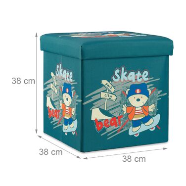 Дитячий пуф з місцем для зберігання Relaxdays