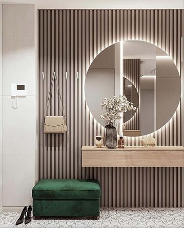 Круглий дзеркало Ramix з LED підсвічуванням, настінний, для ванної кімнати, 50 см, тепле біле світло