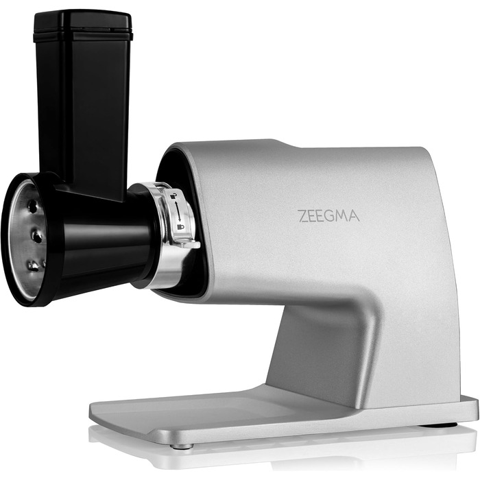 Електрична м'ясоподрібнювач ZEEGMA MOLEN MASTER 2500W з 3 дисками з нержавіючої сталі, насадка для ковбас та овочешкребкою, функція зворотного ходу, сенсорний дисплей