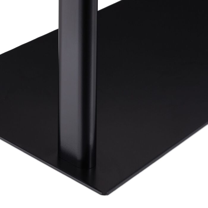 Підставка для рушників Relaxdays з 3-ма підлокотниками, чорного кольору