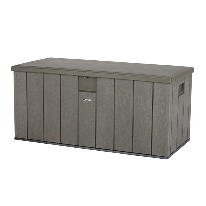 Садовий ящик для зберігання Lifetime 60089, 127x64x67 см, коричневий, стійкий до УФ-випромінювання