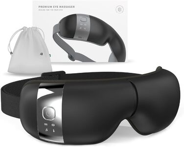 Масажер для очей HubiCare з підігрівом та вібрацією – для зняття втоми, мігрені та зменшення набряків під очима