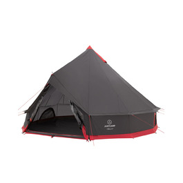 Намет Bell Tipi JUSTCAMP для сімей та груп 8 осіб, сірий - водонепроникний (3000 мм), висока стеля