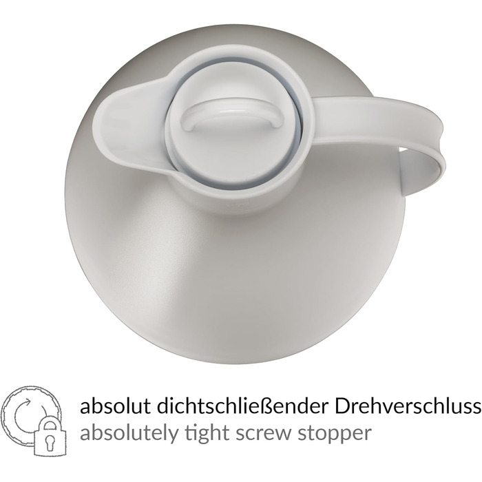 Термос Alfi Kugel 0.94л, Desert Grey Mat - дизайнерський термос з нержавіючої сталі, BPA-free