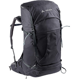 Водовідштовхувальний рюкзак для жінок та чоловіків, зручний трекінговий рюкзак з інтегрованим чохлом від дощу, практичне розташування відділень Один розмір чорний, 446l