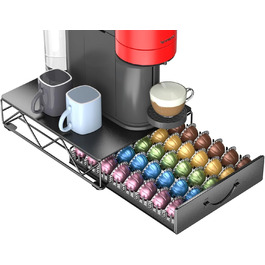 Тримач для капсул Vertuo та Nespresso: органайзер на 90 капсул, металевий, для Vertuo 40