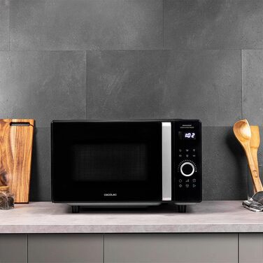 Мікрохвильова піч Cecotec GrandHeat 2500 Flatbed Touch White 800 Вт, 25 л, сенсорне керування, 8 програм, таймер