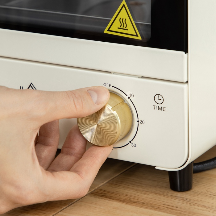 Міні-піч HOMCOM на 15 л з конвекцією, 1000 Вт, 60-230°C, таймер на 1 год, піч для піци з декою та піддоном для крихт, кремово-білий колір