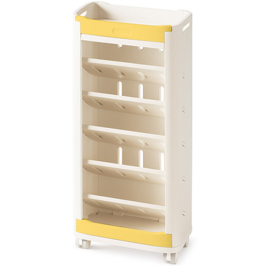 Стелаж Mealux Brooks White/Yellow (арт. KD-E041 White/Yellow)