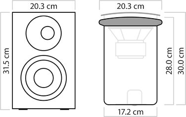 Дипольний динамік Nubert nuVero 30 1 Компактний динамік Домашній кінотеатр і HiFi Зроблено в Німеччині