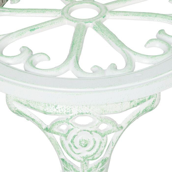 Relaxdays Садовий лавки Роза біло-зелений