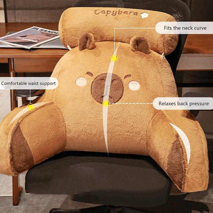 М'яке подушко-лежанка для читання з підтримкою шиї та рук, 60x40 см