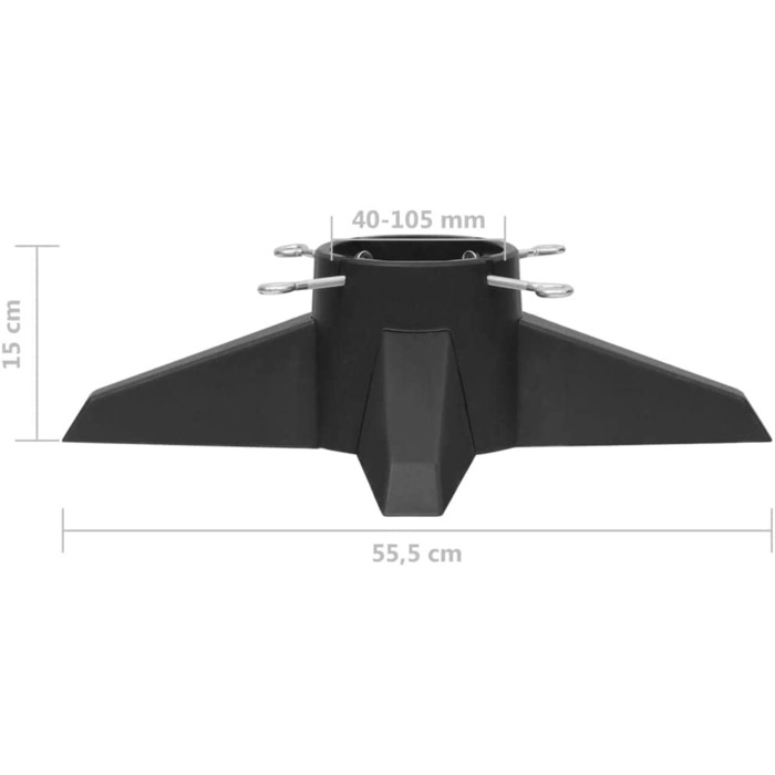 Підставка для різдвяної ялинки VidaXL підставка для різдвяної ялинки підставка для ялинки підставка для різдвяної ялинки підставка для різдвяної ялинки тримач підставка для різдвяної ялинки 55,5x55, 5x15 см (сірий )